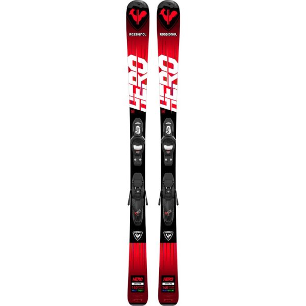 Rossignol Hero Junior Ski 100 - 130 + Kid 4 GW Binding 2024 For Cheap