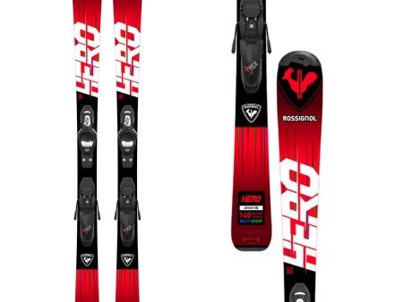 Rossignol Hero Junior Ski 100 - 130 + Kid 4 GW Binding 2024 For Cheap