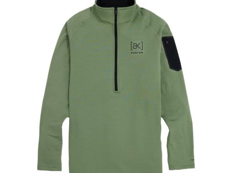 Burton AK Helium Mens Power Grid Half Zip Fleece 2023 Online Hot Sale