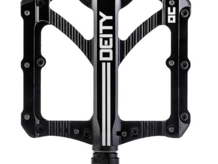 Deity Bladerunner Platform Pedals  Aluminum Cr-Mo 9 16   Black Pair For Sale