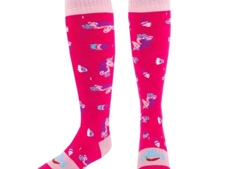 Hot Chilly s Unicorn Youth Mid Volume Sock on Sale