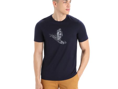 Icebreaker Tech Lite II Skiing Yeti Mens SS Tee on Sale