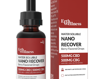 Water Soluble NANO RECOVER CBD:CBG Tincture - Berry Flavored Cheap