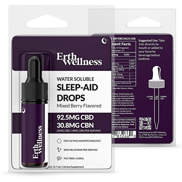 Water Soluble CBD + CBN Sleep Aid Drops - (Sample Size) Cheap