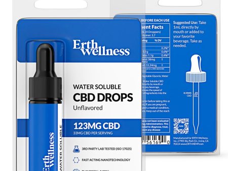 Water Soluble CBD Tincture - Unflavored - THC FREE - (Sample Size) For Cheap