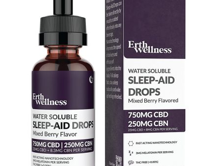 Water Soluble CBD + CBN Sleep Aid Drops - 750mg CBD + 250mg CBN on Sale