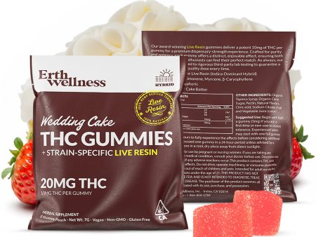 Δ9 THC Gummies - Wedding Cake - Live Resin (Hybrid) - 20mg (Sample Size) Fashion