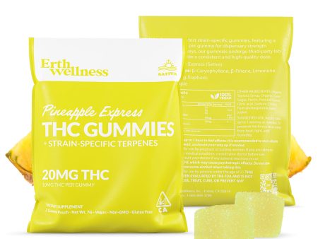 Δ9 THC Gummies - Pineapple Express - Strain Specific (Sativa) - 20mg (Sample Size) Hot on Sale