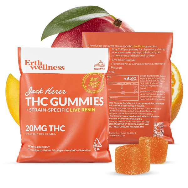 Δ9 THC Gummies - Jack Herer - Live Resin (Sativa) - 20mg (Sample Size) Cheap