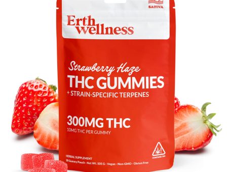 Δ9 THC Gummies - Strawberry Haze - Strain Specific (Sativa) - 300mg on Sale