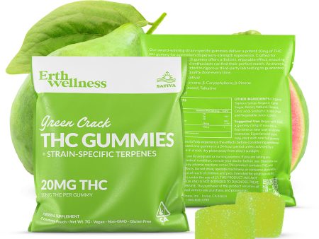 Δ9 THC Gummies - Green Crack - Strain Specific (Sativa) - 20mg (Sample Size) Discount