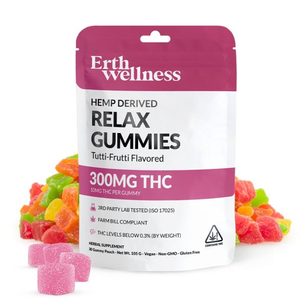 RELAX Δ9 THC Gummies - Vegan - Tutti Frutti - 300mg Fashion